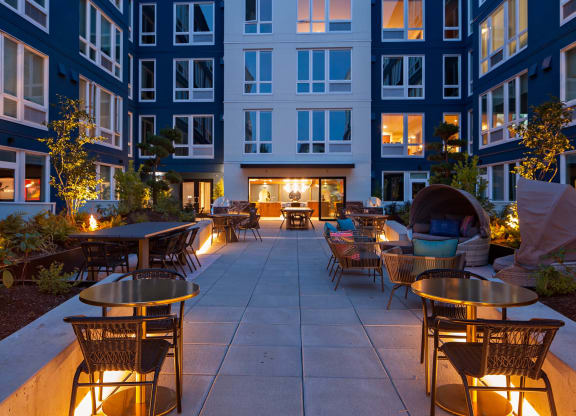 Tempo PDX Exterior Seating Areas
