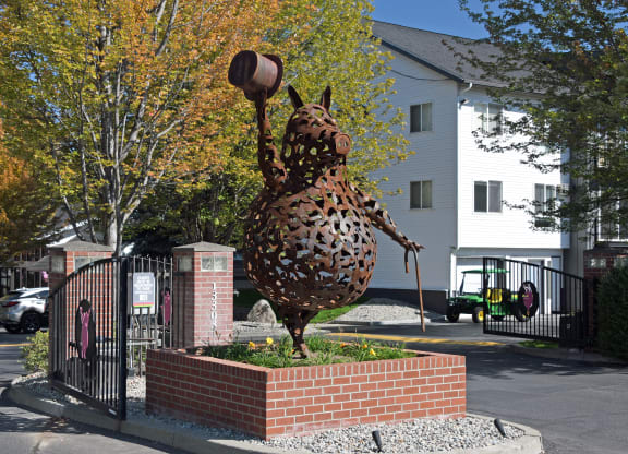 Whimsical Pig statue