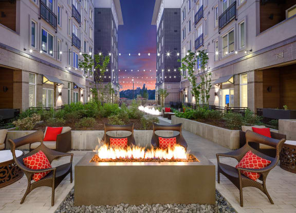 Ella Apartments Rooftop Fire Pit