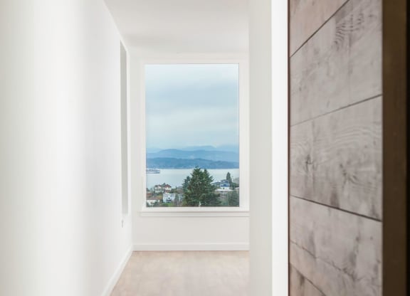 Puget Sound, Olympic and Cascade Mountains and Downtown Seattle Views