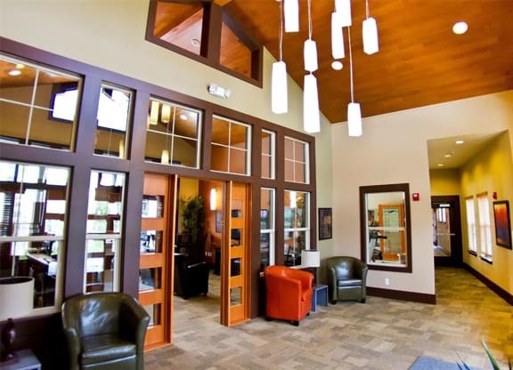 Island View Apartments Community Reading Area