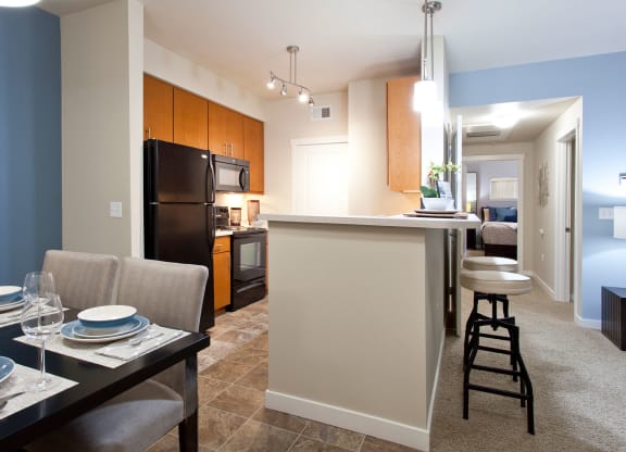 Island View Apartments Richland, Washington Kitchen and Counter