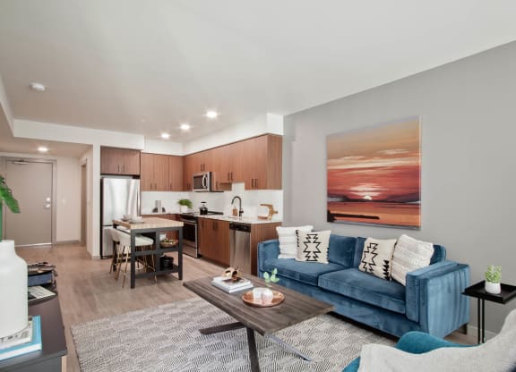 Tempo PDX Model Living Room