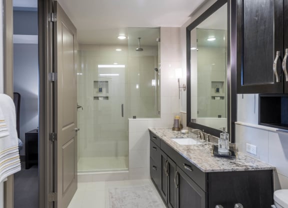 Rain Head Shower with Bench