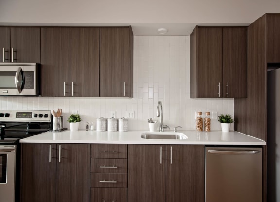 North Hollow Apartments Model Kitchen