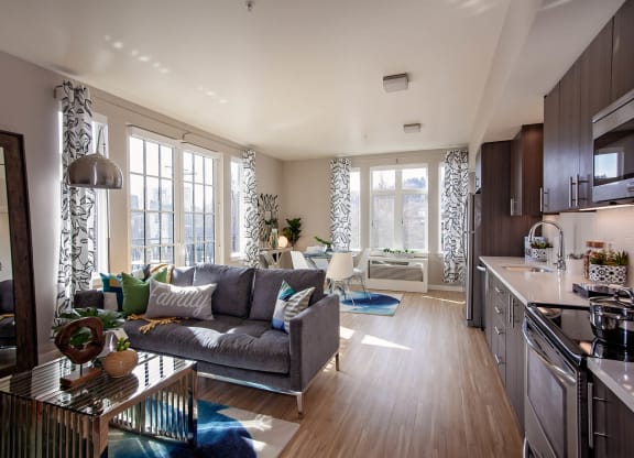 North Hollow Apartments Model Living Room