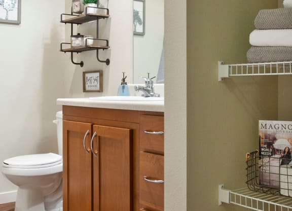 Pine Valley Ranch Apartments Bathroom and Linen Closet