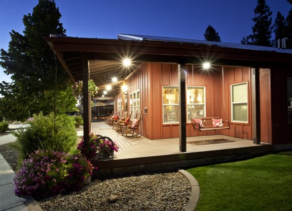 Pine Valley Ranch Apartments Rocking Chairs and Porch Swing