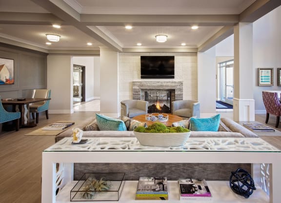 Portera at the Grove_Wilsonville  Community room fireplace