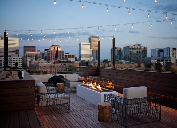 North Hollow Apartments Rooftop Lounge