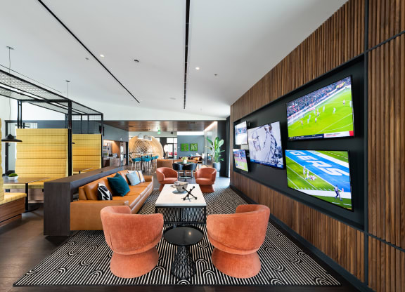 Lounge with Big Screens