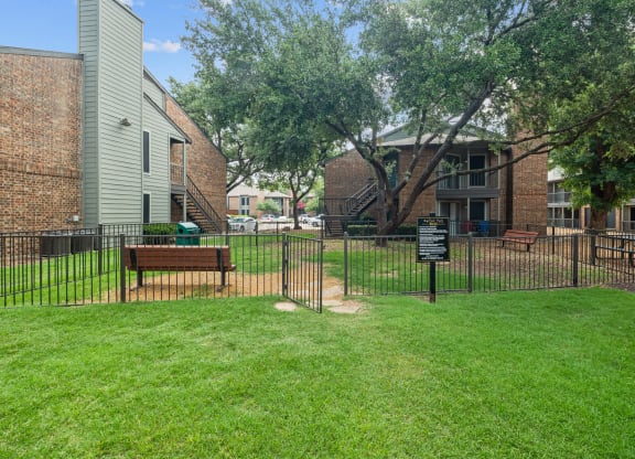 our apartments offer a dog park with plenty of room to run