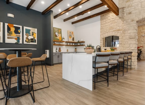 Equipped Kitchen In Clubhouse at Villas at Rogers Ranch, San Antonio, TX