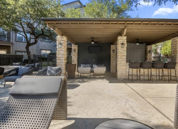 Outdoor Living Areas at Villas at Rogers Ranch, San Antonio, 78258