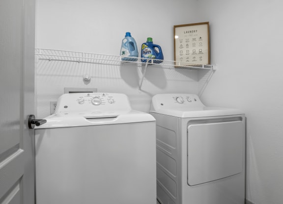 In Home Full Size Washer And Dryer at Villas at Rogers Ranch, Texas