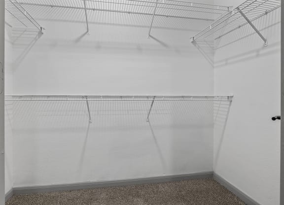 Generous Walk-In Closets With Shelving at Villas at Rogers Ranch, San Antonio, TX, 78258