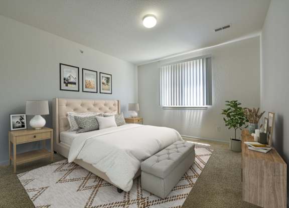 Large Bedroom in Spruce Layout at Thornridge Apartments, Grand Blanc, MI