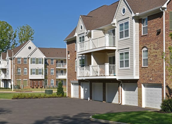 Driveway to Apartments with Garages at Irene Woods Apartments, Collierville, Tennessee