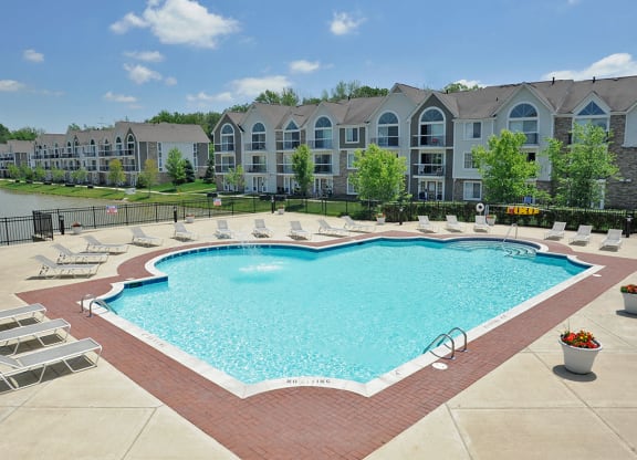 Swimming Pool and Sundeck at Westlake Apartments, Belleville, 48111