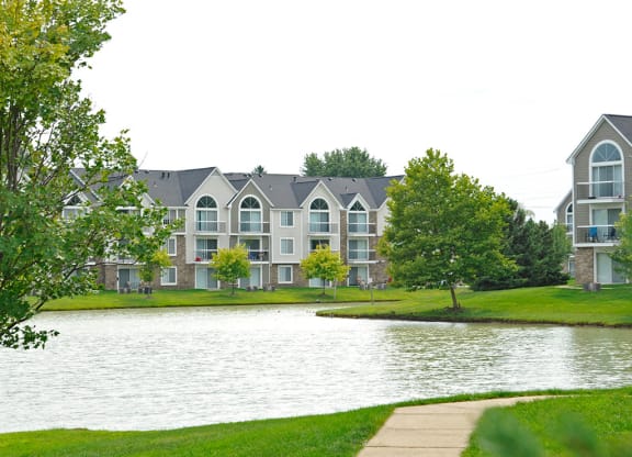Lake Views and Walking Paths at Westlake Apartments, Belleville, 48111