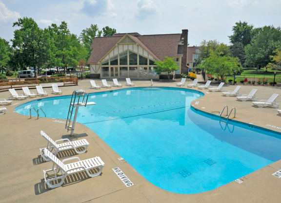 Swimming Pool and Sundeck at Eastgate Woods Apartments, Batavia, OH, 45103