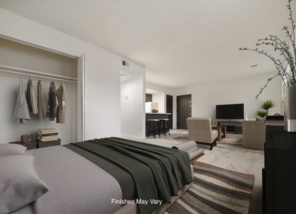 Allium Studio Living Space at Timberbrook Apartments, Peoria