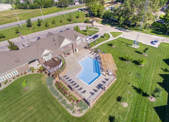 Green Aerial View at Andover Pointe Apartment Homes, Nebraska, 68138