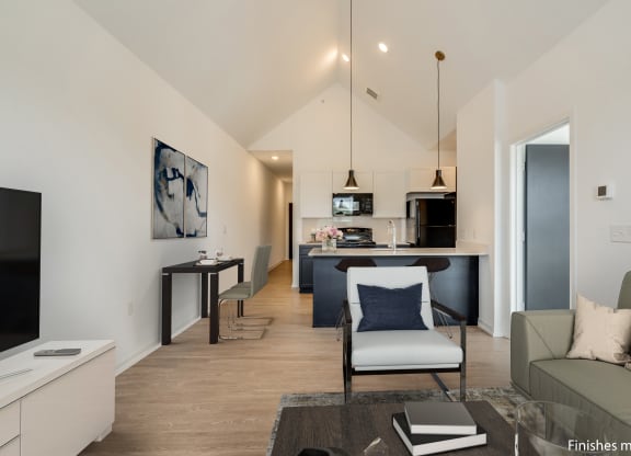 Living Area at Uptown Square Apartments, Troy, MI, 48083