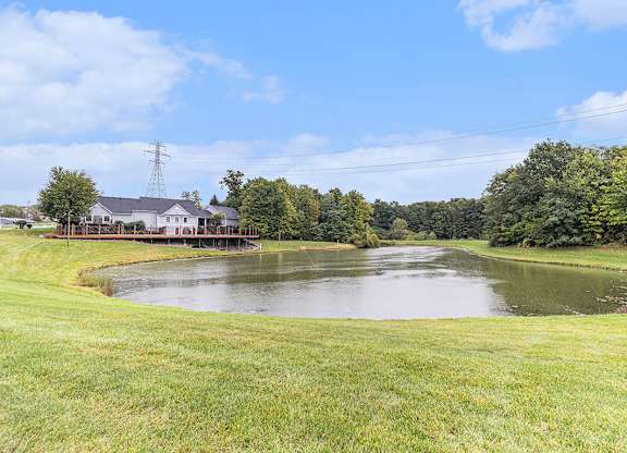 A large pond at Autumn Lakes Apartments and Townhomes, Mishawaka, IN