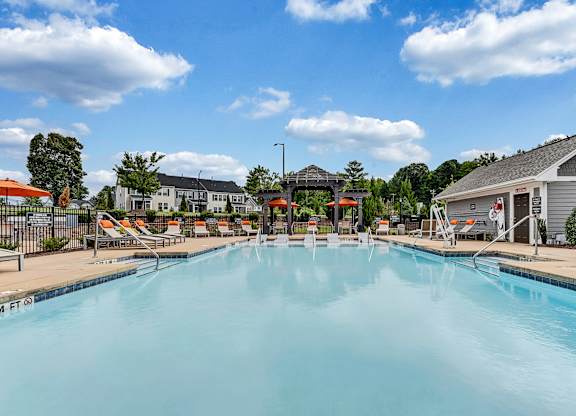 the swimming pool at our apartments at Avellan Springs Apartments, Morrisville, North Carolina