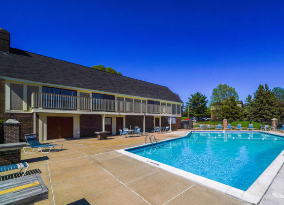 Blue Cool Swimming Pool at Concord Place Apartments, Kalamazoo