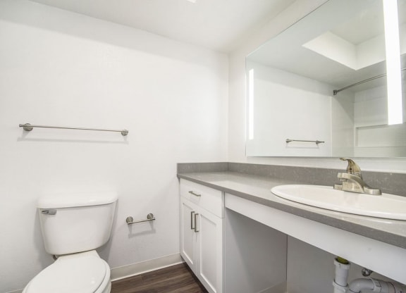 Renovated Master Bath at The Crossings Apartments, Grand Rapids, Michigan