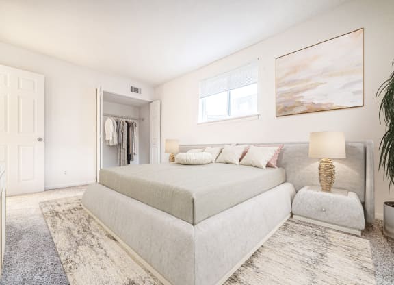Delphinium Bedroom at Timberbrook Apartments, Peoria, IL, 61614