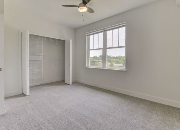 Bright Bedroom With Walk-In Closet at Dodson Pointe Apartment Homes, Rogers, AR