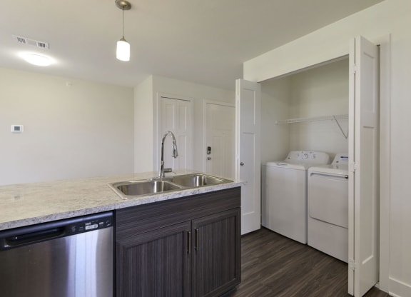 Full-Size Washer and Dryer at Dodson Pointe Apartment Homes, Rogers, AR, 72758