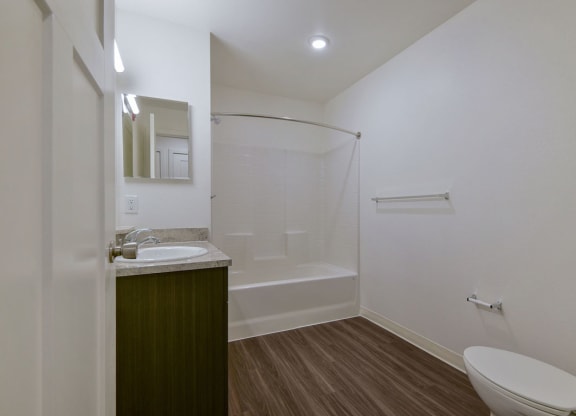 Spacious, Modern Bathroom at Dodson Pointe Apartment Homes, Rogers, AR, 72758