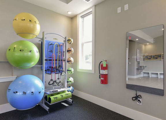Interactive Fitness Equipment at Dodson Pointe Apartment Homes in Rogers, AR