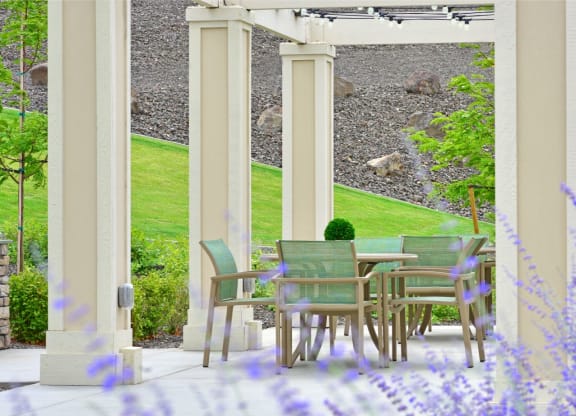 Gathering Area With Grills And Corn Hole at Badger Canyon, Kennewick, Washington