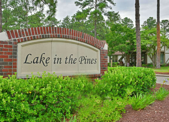 Entrance Sign at Lake in the Pines, North Carolina, 28311