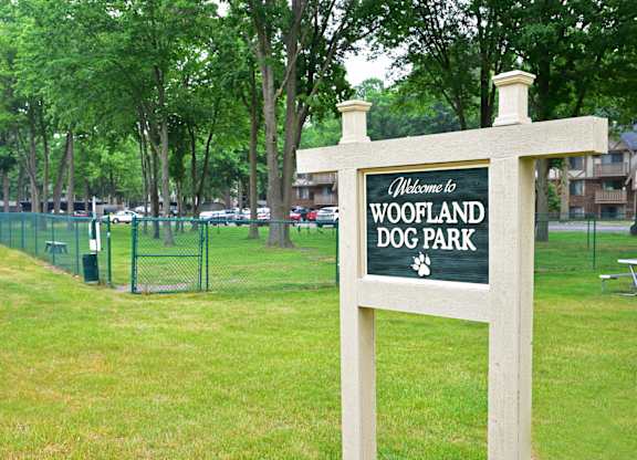 Enjoy Woofland Dog Park at Woodland Place, Midland, MI, 48640
