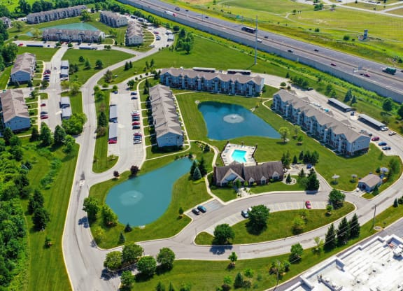 View of Community at Dupont Lakes Apartments, Fort Wayne