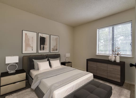 Marigold Deluxe Layout Model Bedroom at Lake in the Pines, 28311