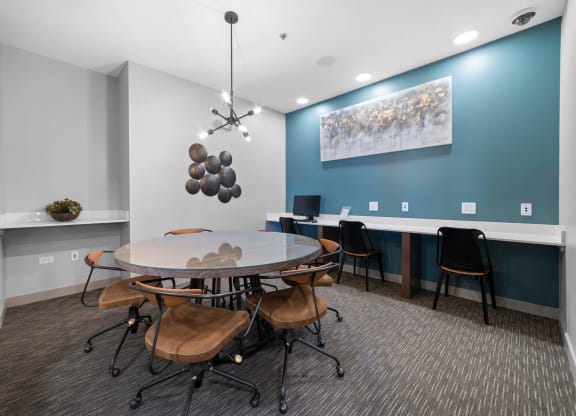 Business Center at Montgomery Place Apartments, Montgomery, Illinois
