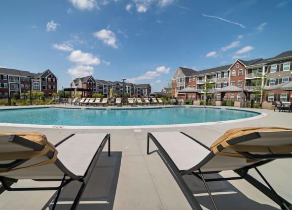 Sparkling Swimming Pool at Montgomery Place Apartments, Montgomery, IL, 60538