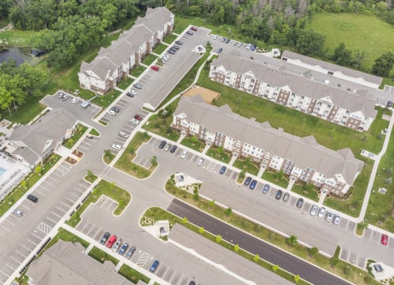 Aerial Community Photo at River Hills Apartments, Fond du Lac, WI