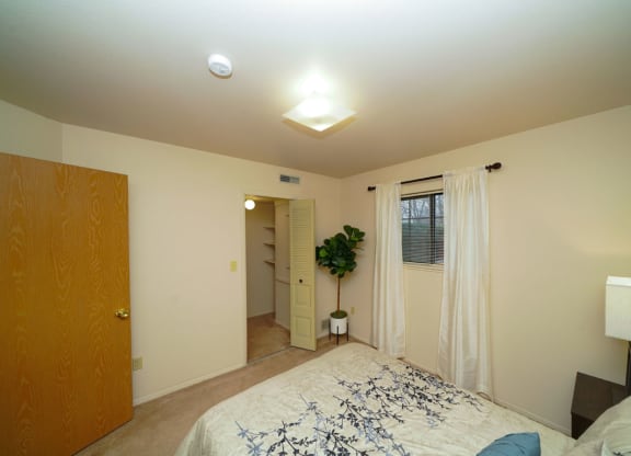 Large Master Bedroom With Walk In Closet at Emerald Park Apartments in Kalamazoo, Michigan