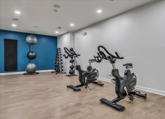 the gym at The Vinings Apartments in Richmond, VA