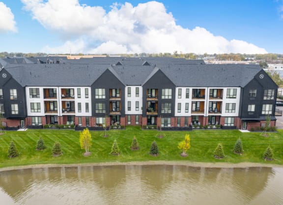 Aerial Exterior View at Uptown Square Apartments, Troy