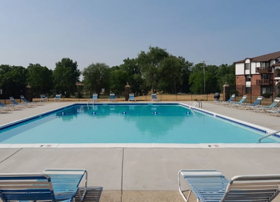 Outdoor Pool Access for Fairlane Apartments in Springfield, Michigan