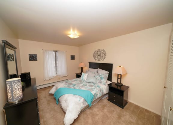 Lavish Bedroom With Ample Storage at Fairlane Apartments, Springfield, MI, 49037
